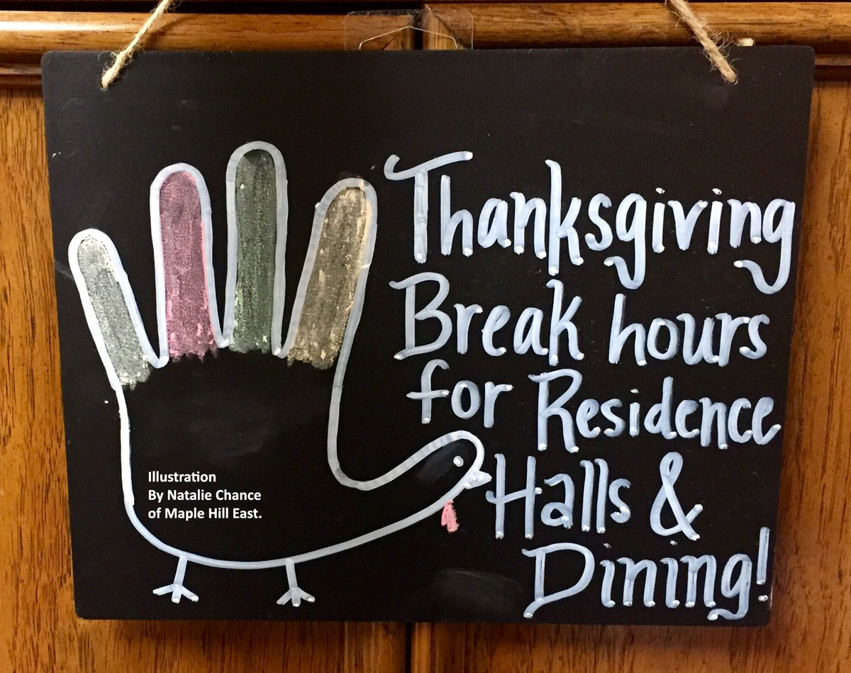 Thanksgiving Break Hours for Housing and Dining