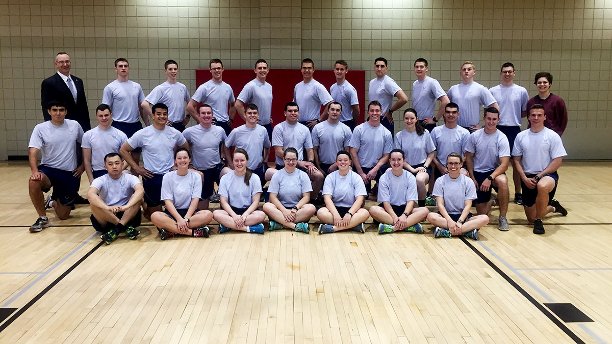 Air Force ROTC Wins Dodgeball Tournament Friday