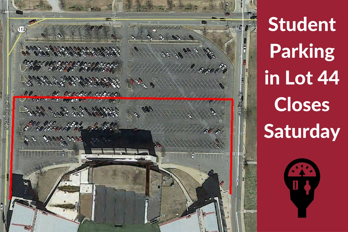 Student Parking Near Stadium Closes Saturday for Expansion