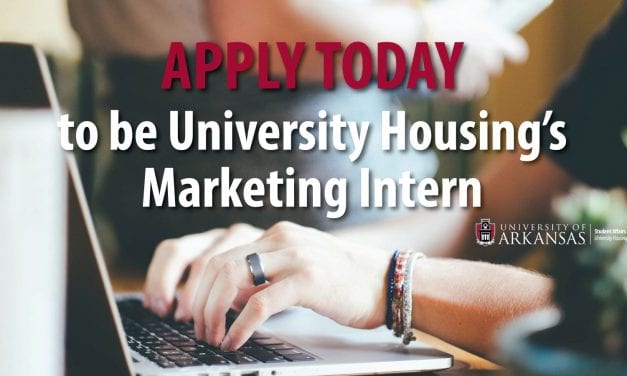University Housing is looking for a Marketing Intern for Summer 2019