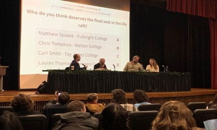 Faculty Members Compete at Annual Life Raft Debate