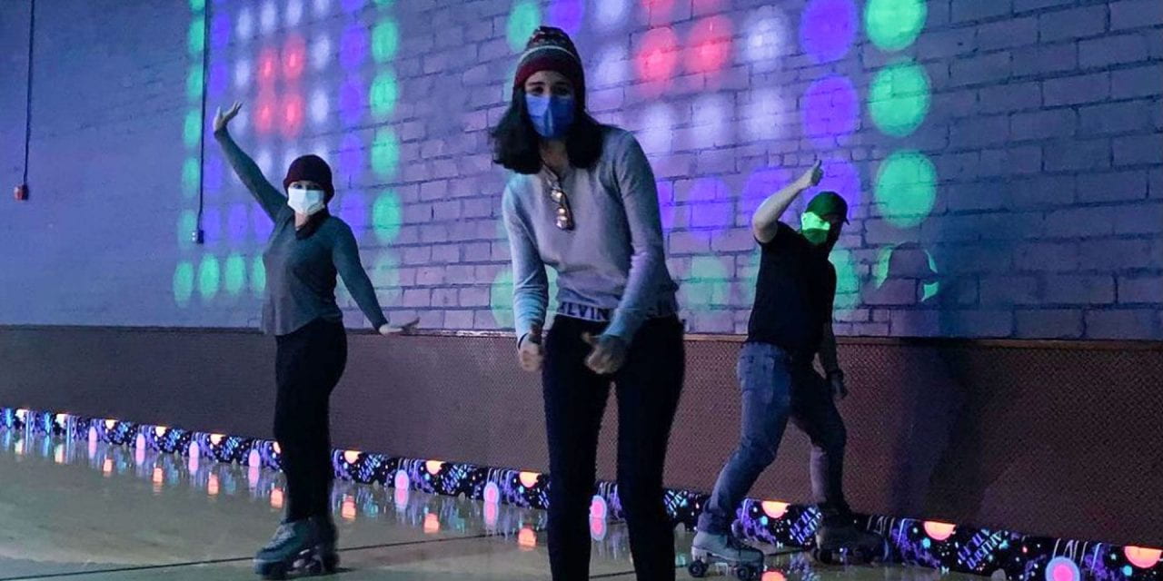 Students Find Their Stride Skating by Starlight